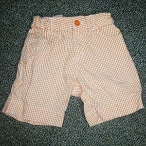 Orange Plaid 6 Shorts